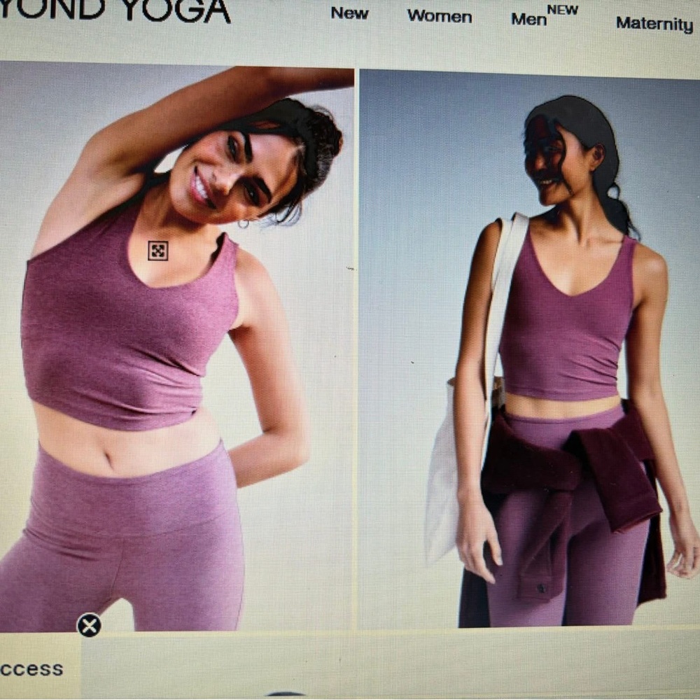 Women's Seamless Crop Tank - Plum